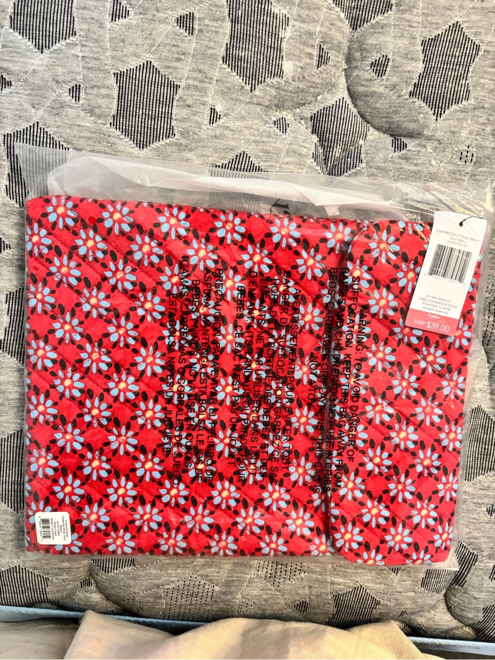 Vera Bradley small tech sleeve